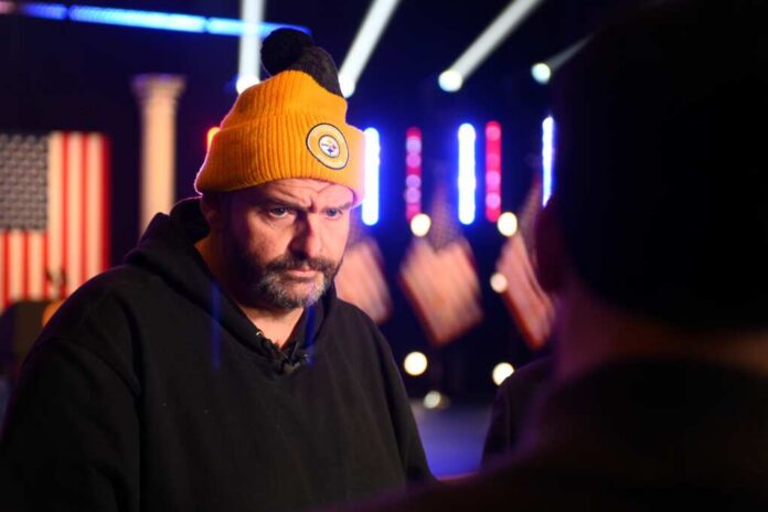 Sen.,John,Fetterman,(pa),Is,Seen,Mingling,Ahead,Of,U.s.