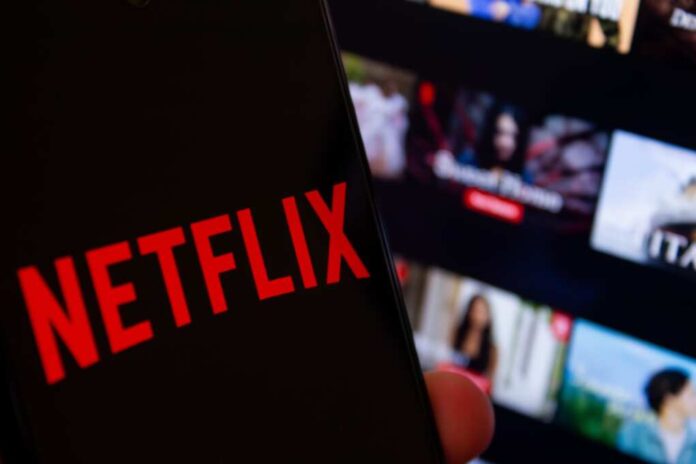 Netflix,Logo,Displayed,On,Smartphone.,Popular,Video,Streaming,Service,Netflix.