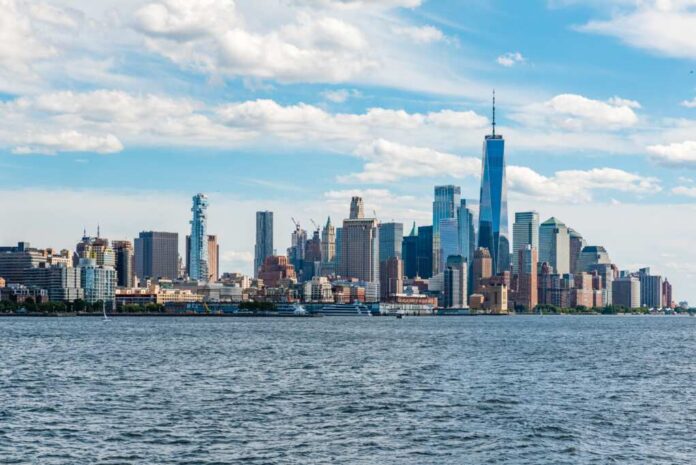 New,York,City,Cityscape,From,Hudson,River,,Usa