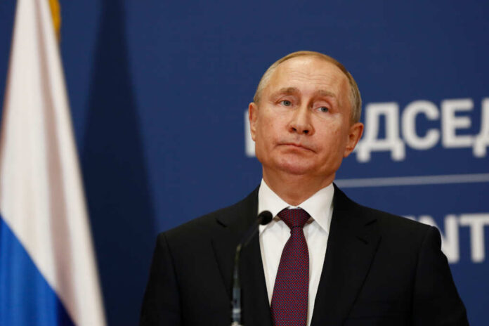 Belgrade,,Serbia,-,January,17,,2019:,Russian,President,Vladimir,Putin