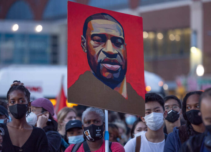 Brooklyn,,N.y.,,April,20,,2021:,Demonstrators,Gather,Outside,The