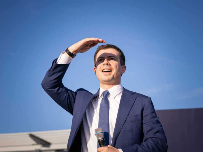 Arlington,,Virginia/usa-,February,23,,2020:,Mayor,Pete,Buttigieg,Addressing,The