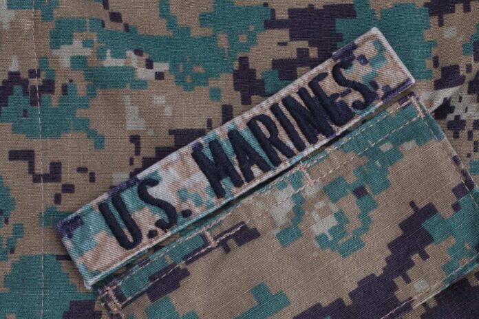 Kyiv,,Ukraine,-,October,20,,2016.,U.s.,Marines,Branch,Tape