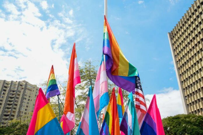 Lgbt,Rainbow,Flag,Of,Diversity,,Equality,,Peace,And,Love,,Freedom,