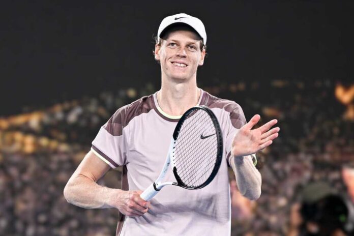 Jannik,Sinner,During,The,Australian,Open,2024,Grand,Slam,Tennis