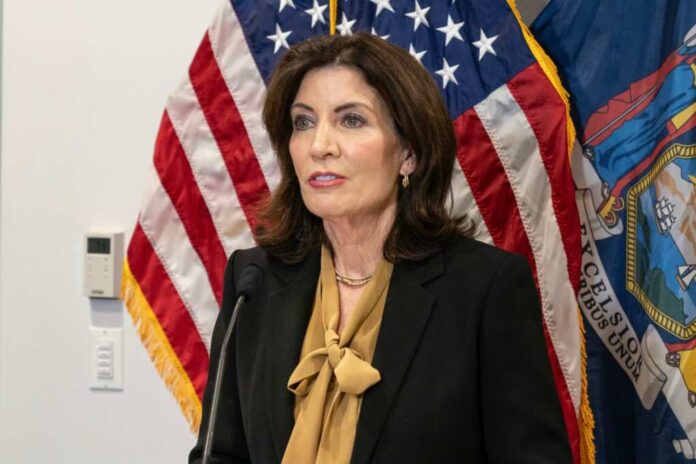 Governor,Kathy,Hochul,Speaks,To,Press,After,Making,An,Artificial