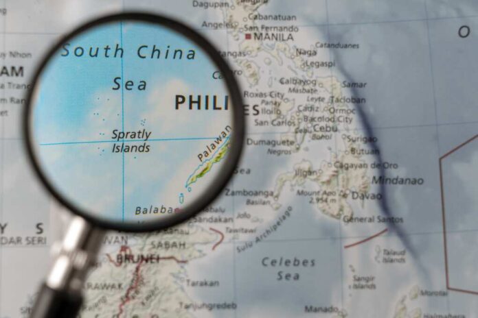 Spratly,Islands,In,The,South,China,Sea,,Bordered,By,The