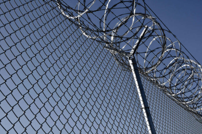 Security,Fence,Used,At,A,Prison,Facility