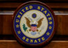 Official seal of the United States Senate featuring an eagle and stars