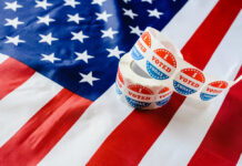 14-Year-Old SHOCKS Vermont Politics Voting stickers on an American flag background