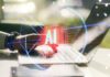 AI Backdoor? Trump Hands Washington First Dibs A hand interacting with a laptop displaying an AI symbol