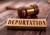 Backdoor Deportations Spark Fury Wooden blocks spelling 'DEPORTATION' next to a gavel