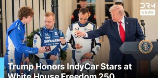 WATCH: Trump Welcomes IndyCar Stars Alex Palou, Felix Rosenqvist & David Malukas to WH | AD1G