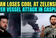 Iran BLASTS Zelensky After Ukraine Hits Vessel in Caspian Sea; Drops Joint Message With Putin