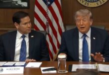 Trump makes Cabinet meeting at Camp David laugh by saying ICC not pursuing him but 'it could happen'