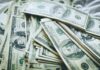 Stacks of U.S. hundred-dollar bills