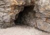 rocky cave entrance in a cliff