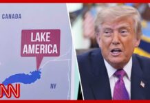 Trump renames Lake Ontario to 'Lake America'