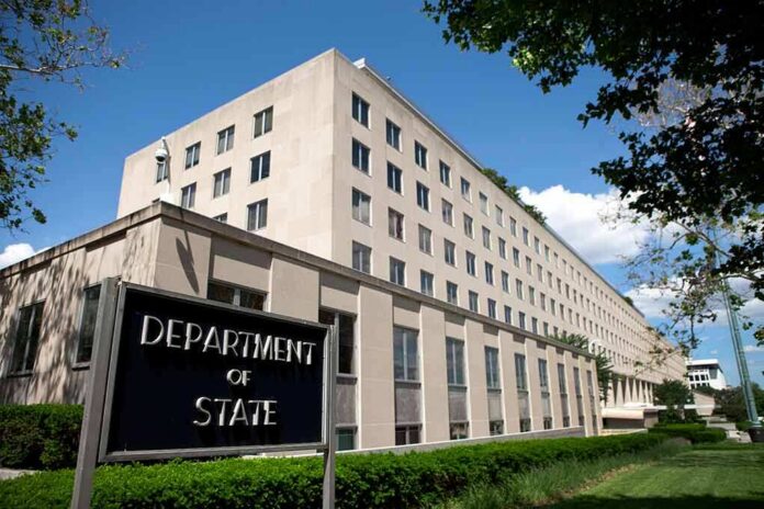 Department of State building exterior on a sunny day