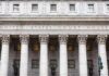 United States courthouse facade with Corinthian columns