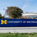 University of Michigan campus sign