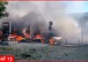 Russian strike on Pavlohrad kills two, heavy damage reported