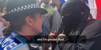Man, 76, arrested for wearing burka amid mask ban at Portsmouth anti-migrant protest