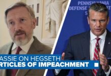 Rep. Massie moves to impeach Pete Hegseth over Iran war