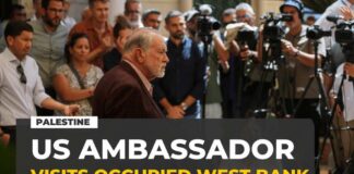 US ambassador visits occupied West Bank village hit by settler violence