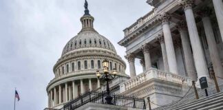 US Capitol building dome and steps