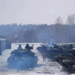 Deep Strike Rattles Russia’s Energy Heart tanks lined up in a snowy motor pool