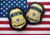 ICE Gunfire Sparks Bronx Firestorm ICE badges on an American flag background