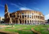 Heritage Showdown Erupts in Rome The Colosseum in Rome with tourists walking around it